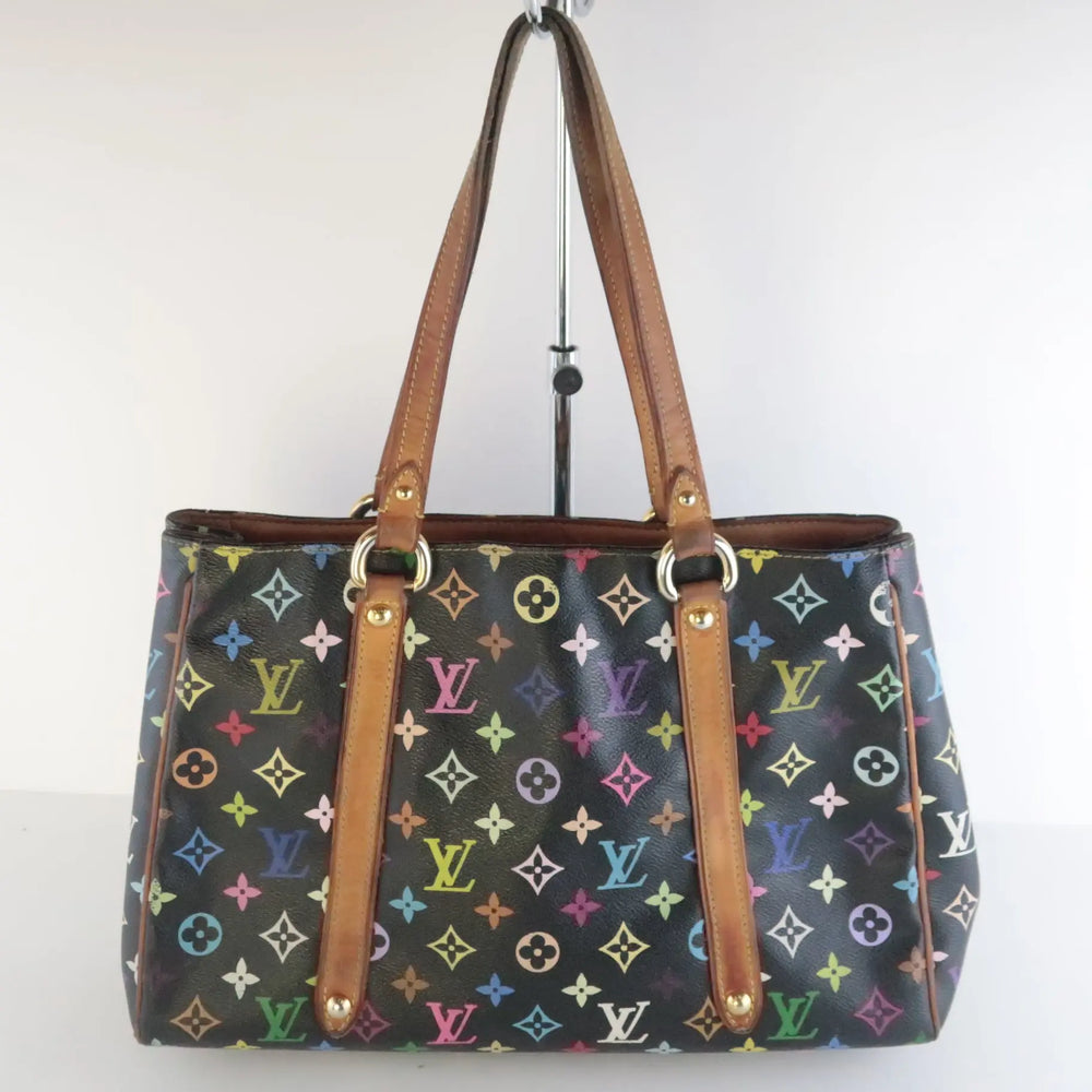 Louis Vuitton Black Multicolor Aurelia MM Tote Bag | Bagaholic