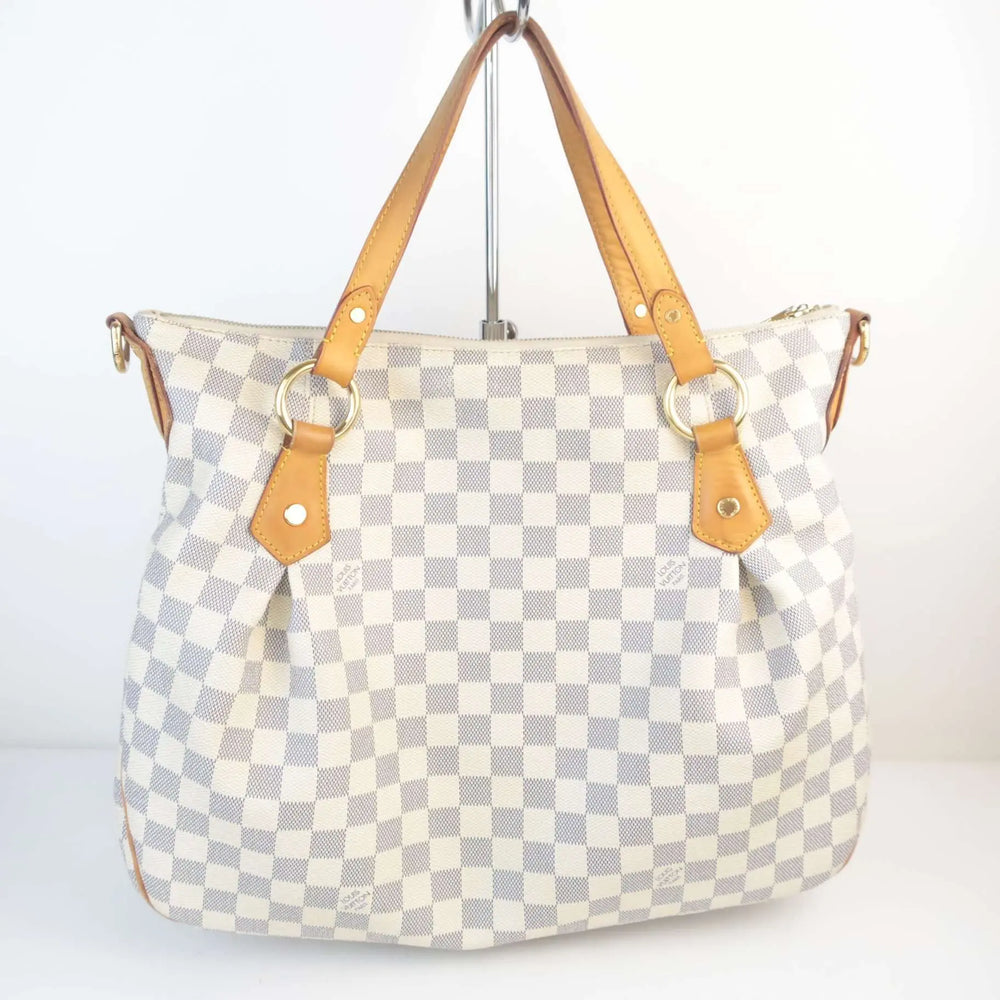 Louis Vuitton Damier Azur Evora MM Shoulder Bag | Bagaholic