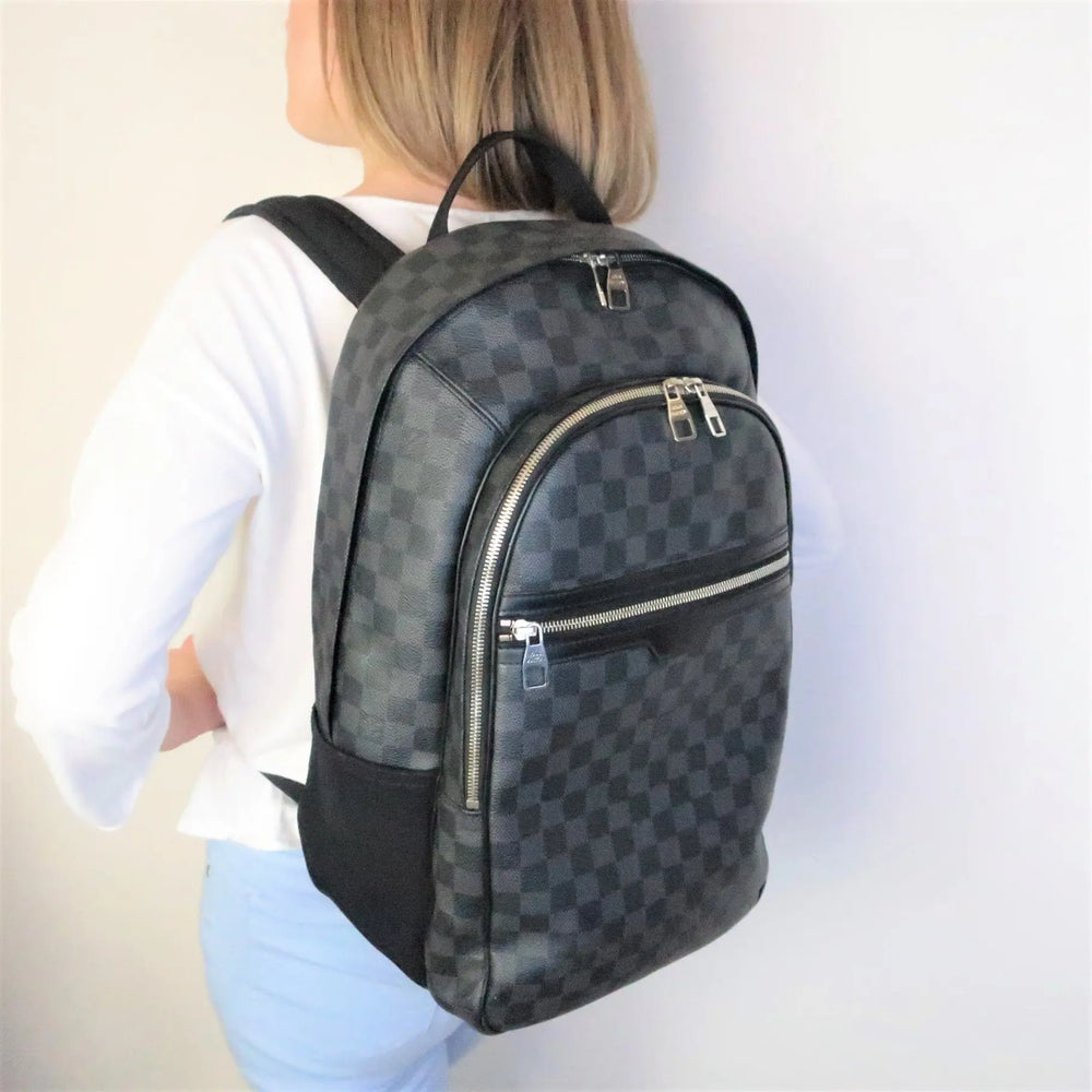 LOUIS VUITTON Damier Graffit Michael Backpack N58024 Very Good from Japan  F/S