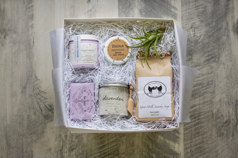 Lavender Gift Box, Richmond Made Gift Box, Handmade Gifts, Curated Gift Box 