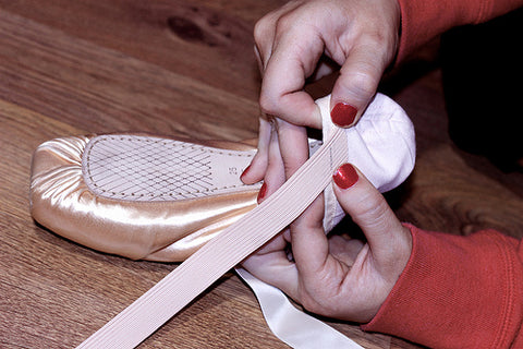 How to Sew Pointe Shoe Ribbon and Elastic – Chicago Dance Supply