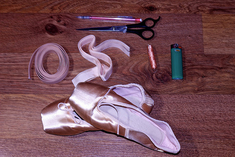 Items needed to sew pointe shoes