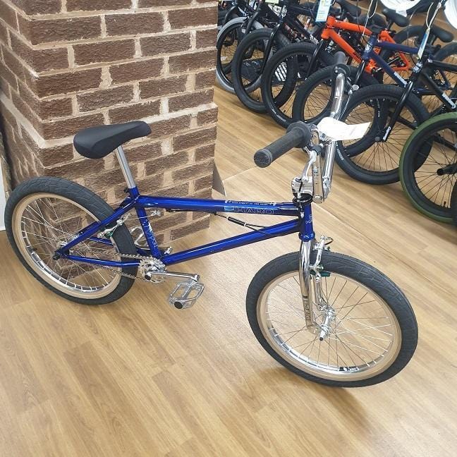 blue haro bike
