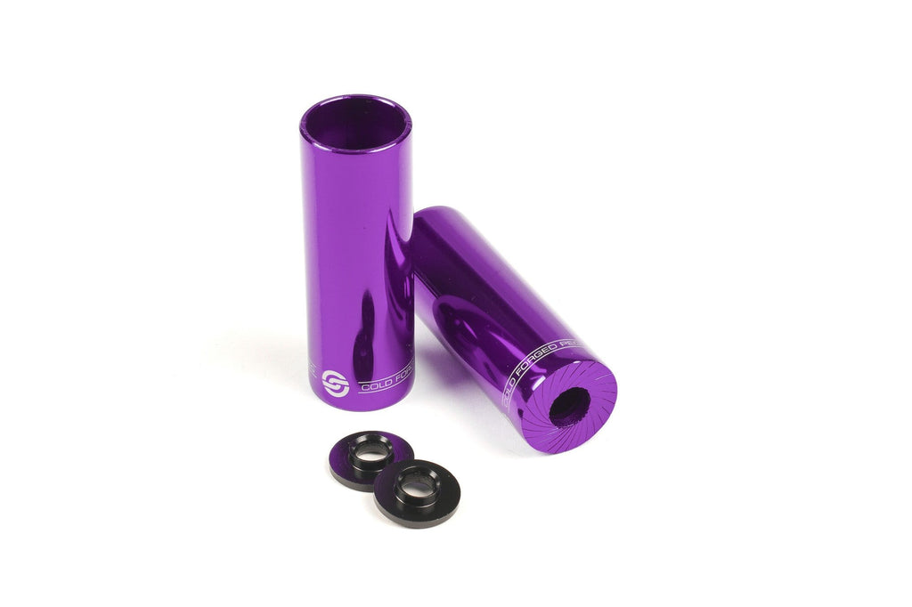 purple bmx pegs