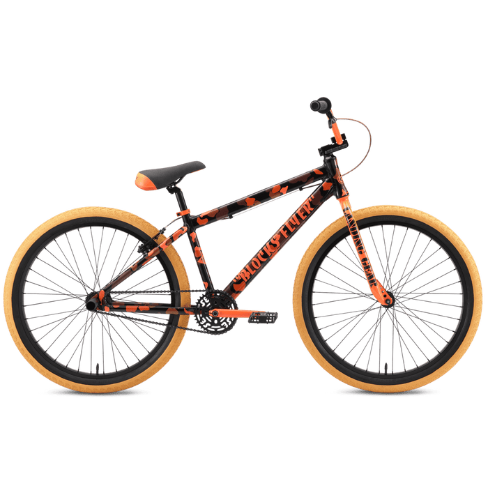 orange 26 inch bike