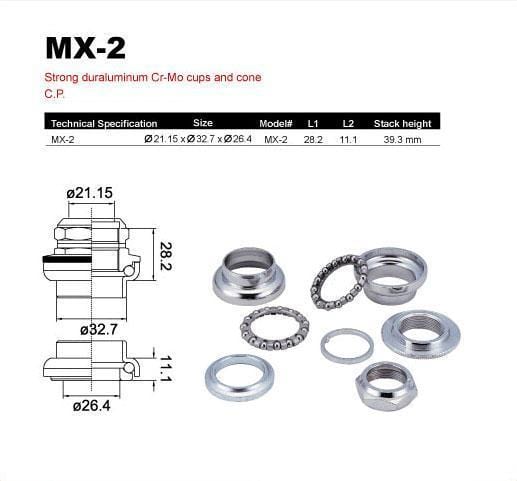 Tange MX-2 1 inch Threaded Oldschool 