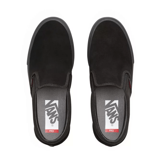 vans slip on blackout