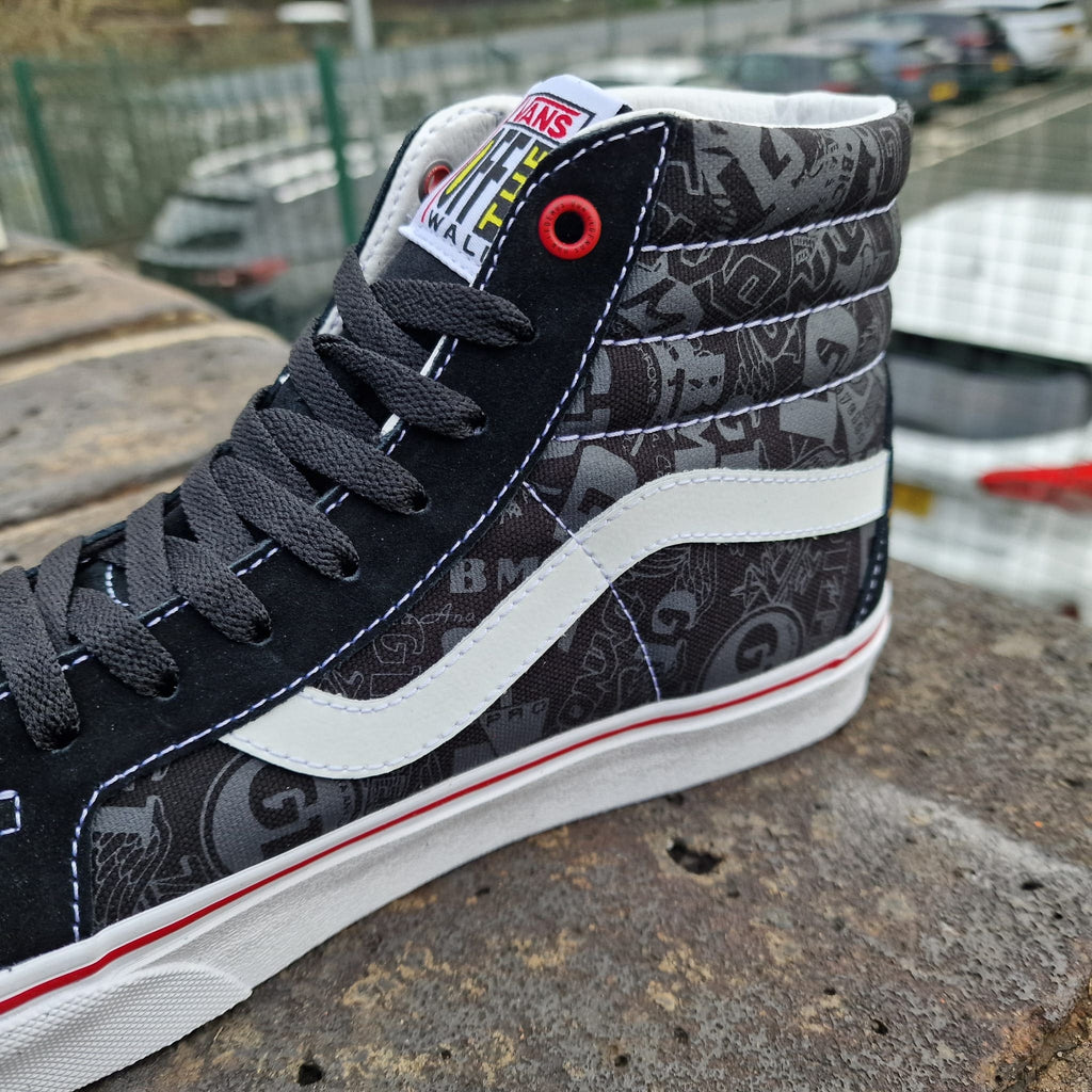 Vans x Our Legends GT Sk8-Hi Reissue Shoes Black / Red | Alans BMX