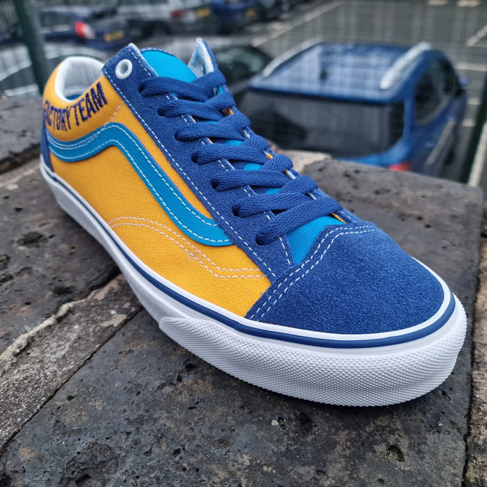 Vans X Our Legends GT Style 36 Shoes Blue Yellow, 49% OFF