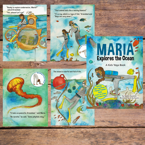 Maria explores the Ocean - a kids yoga storybook