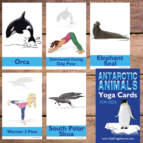 Arctic Animal Yoga, easy yoga for kids, classroom yoga, kindergarten yoga