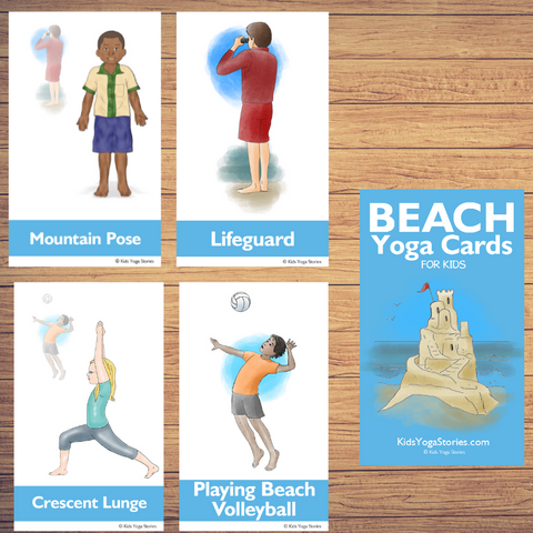 beach yoga, summer yoga for kids