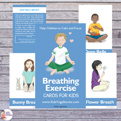 Calm Down Yoga Routine for Kids: Printable