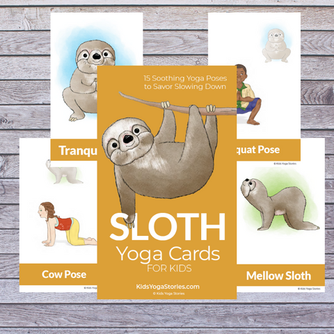 Sloth Yoga Cards