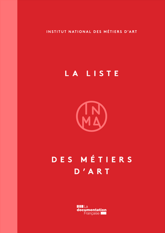 liste métiers d'art inma