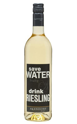 Allendorf 2014 Save Water Drink Riesling fruity white wine