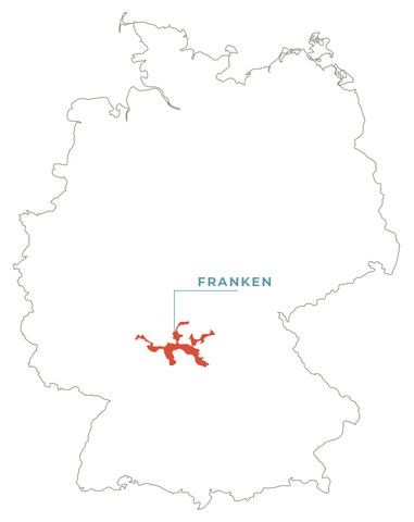 Franken Wine Region Map