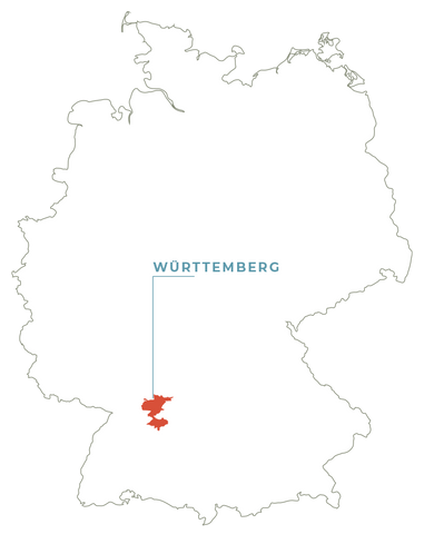 Württemberg Wine Region Map