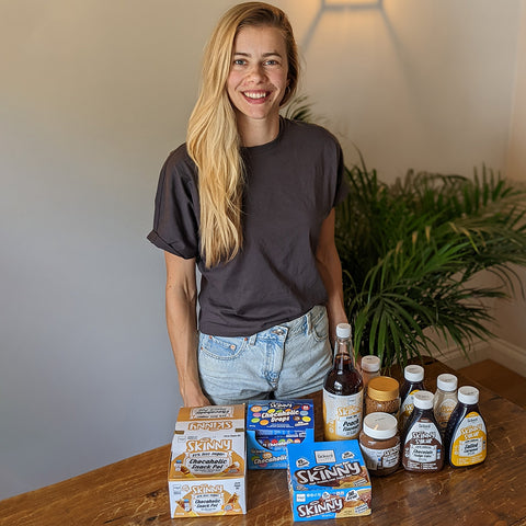 Elise с любимите продукти на Skinny Food Co