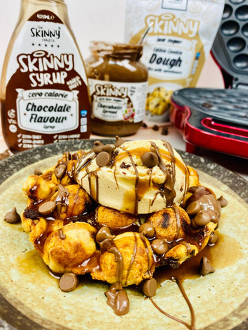 gaufre pâte à biscuits au chocolat