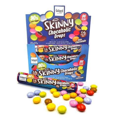 Skinny Food puts 90% less sugar in its Skinny Chocaholic Drops