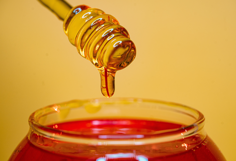 Raw Honey in jar