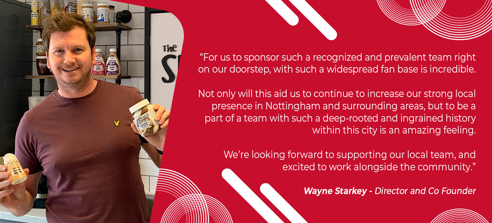 Wayne Starkey Sponsorship with Nottingham Forest Football Club