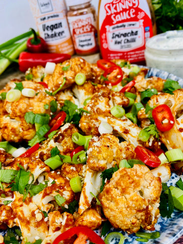 Bang Bang Cauliflower fried with chilis 