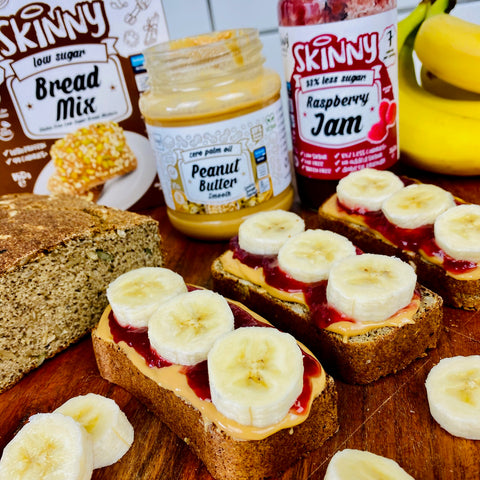 confiture de beurre de cacahuète sur toast