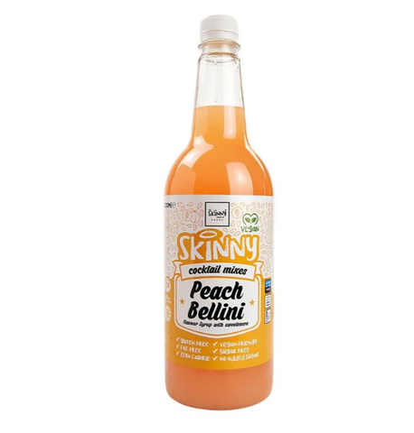 Peach Bellini cocktail mixer suitable for keto diets