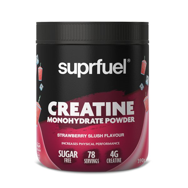 Suprfuel Creatine Monohydration Powder 390g -Strawberry Slush (78 Servings)