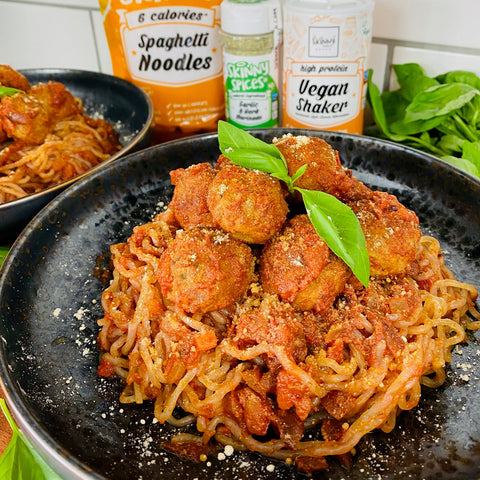 klasik spagetti ve köfte sağlıklı glutensiz alternatif