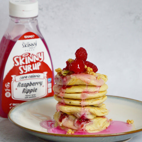 pancakes aux framboises