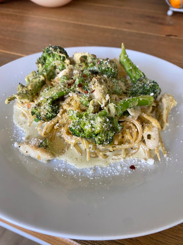 keto spaghetti broccoli ost pasta