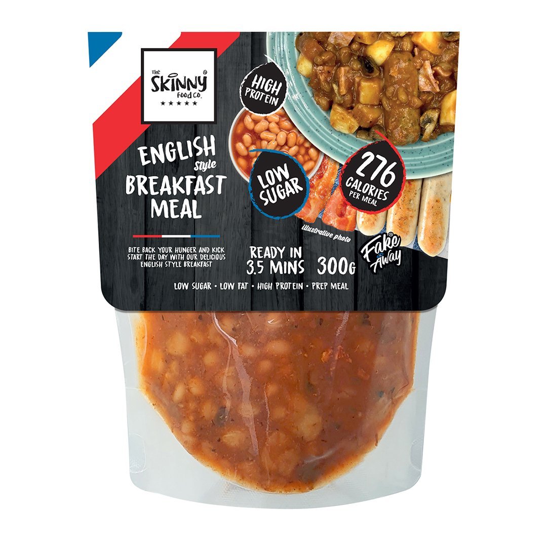 Engels ontbijt Fakeaway ® 276 calorieën kant-en-klaarmaaltijd - theskinnyfoodco