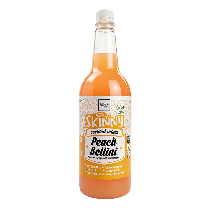 Peach Bellini Sugar Free Skinny Cocktail Mixer - 1 Litre