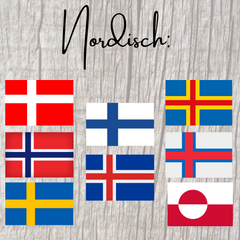 Nordisch umfasst hingegen zusätzlich zu Dänemark, Norwegen und Schweden in jedem Fall auch Finnland und Island. Je nach Interpretation auch Aland, Grönland und die Färöer. Von hier stammt Nordisches Design. 