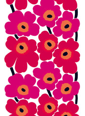 Der absolute Marimekko-Design-Klassiker: Unikko in rot und pink von Maija Isola.