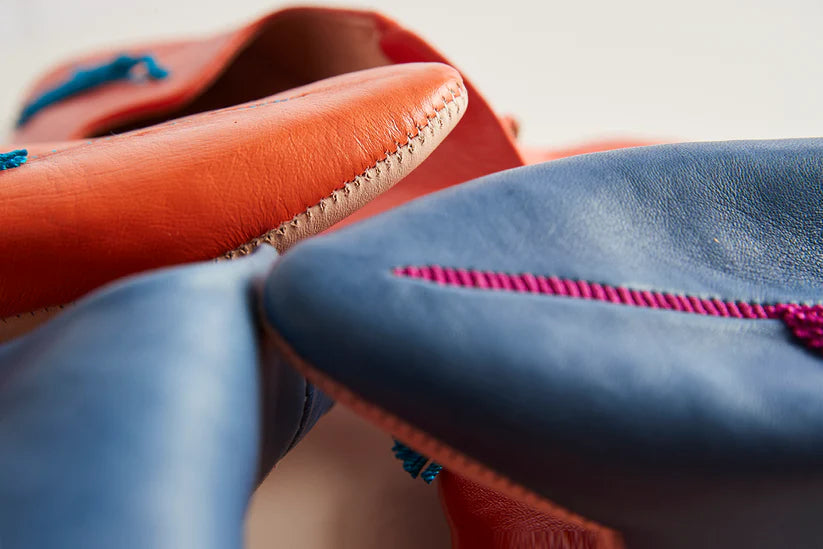Slippers Crafted from Moroccan Leather
