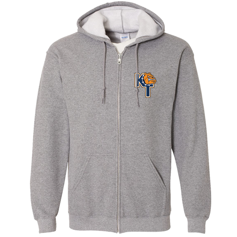 KIPP Tulsa Full Zip Sweatshirt - Grey – SomethingInked Uniforms