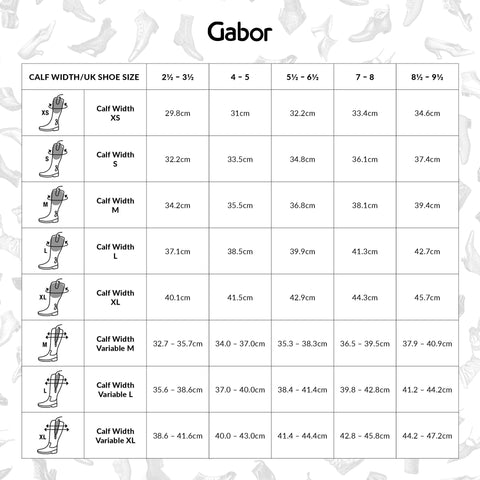 Aigle Calf Size Chart