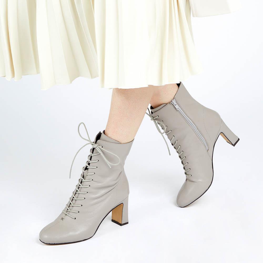 Lenore Heeled Leather Ankle Boots (LENORE) by Jones Bootmaker