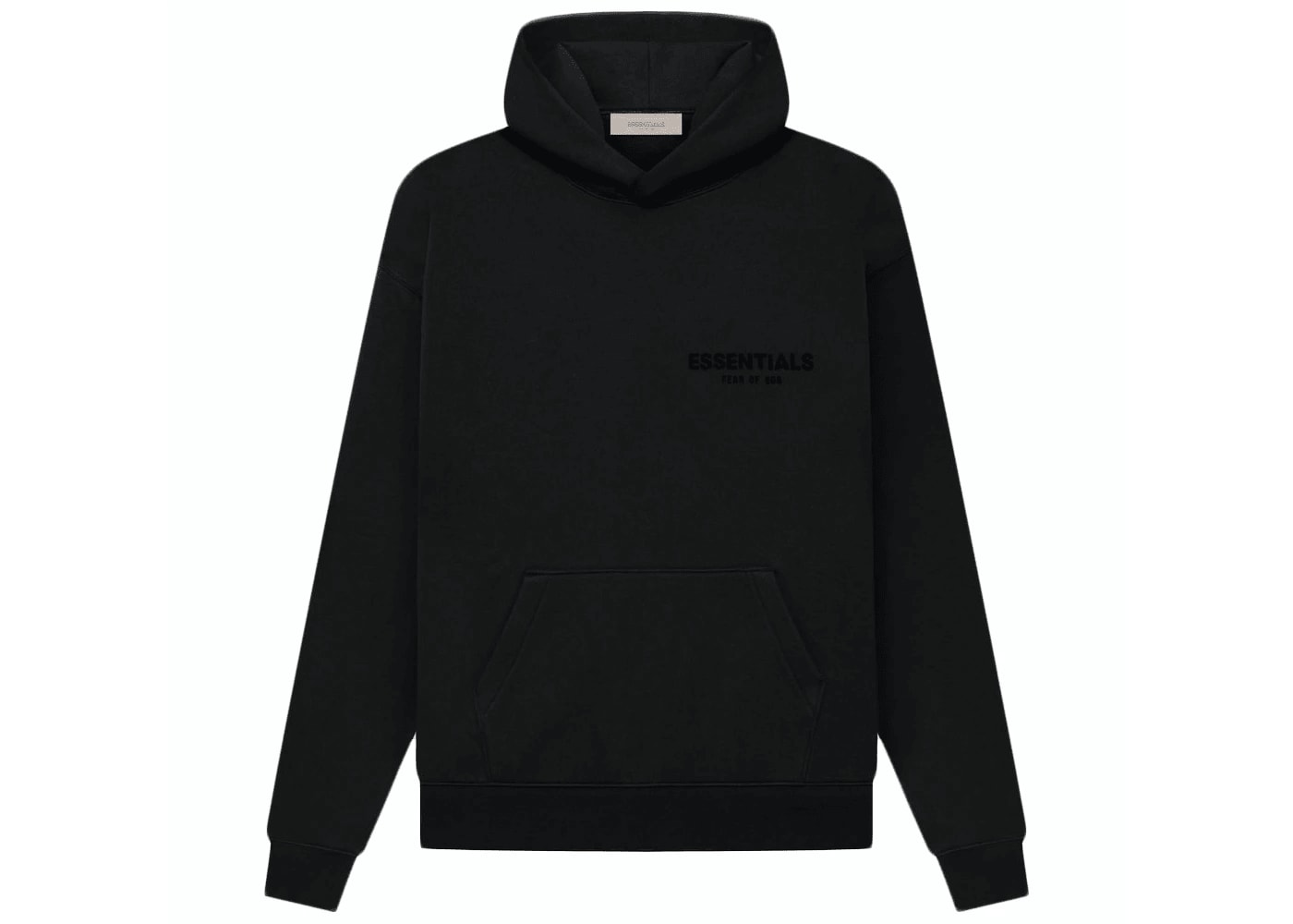 Fear of God Essentials Pullover Chest Logo Hoodie Stretch Limo/Black –  SOLEPLIER