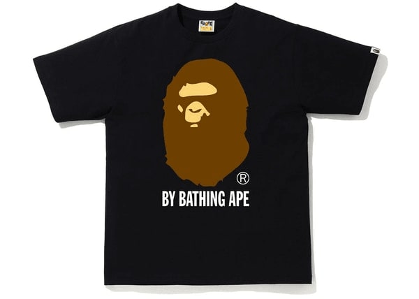 BAPE Tie Dye Big Ape Head Tee White/Navy