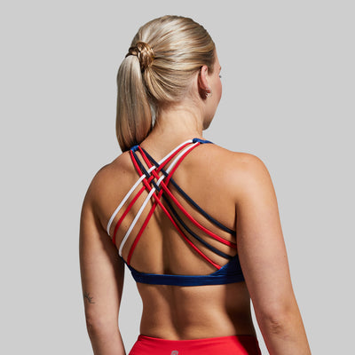 Ribbon Warrior Sports Bra - EarthGroove Activewear