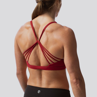 The Pretty Cult - 'Ruby' Moisture Wicking Sports Bra. (Red)