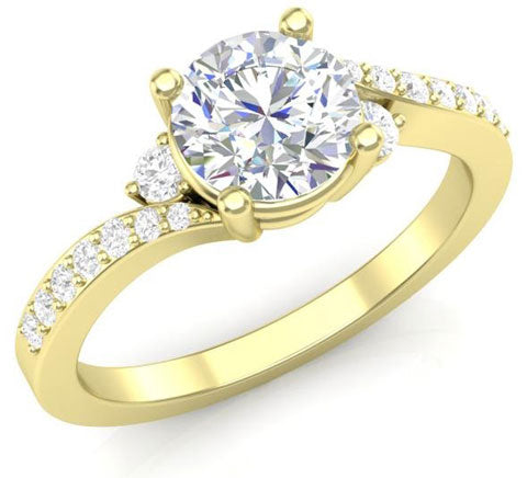 classic twisted engagement ring