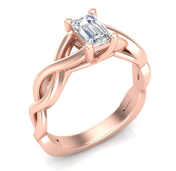 emerald cut engagement ring