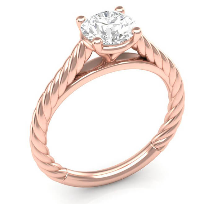 rope style engagement ring