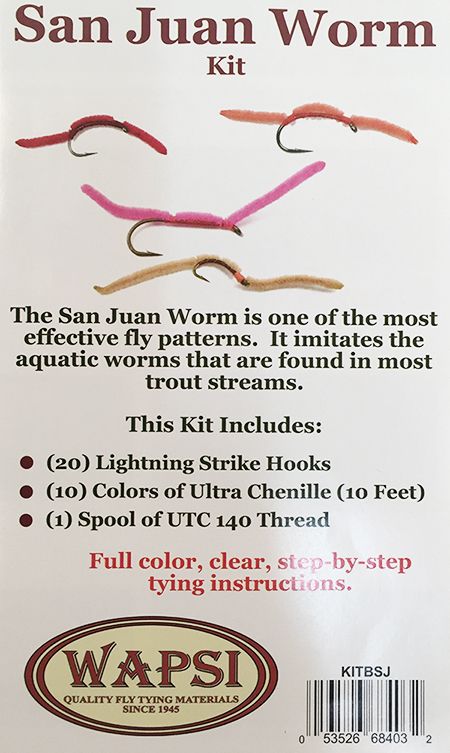 Wapsi San Juan Worm Fly Tying Kit – White Water Outfitters